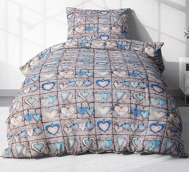 Heubergshop Bettwäsche, Seersucker, 2 teilig, 135x200cm günstig online kaufen
