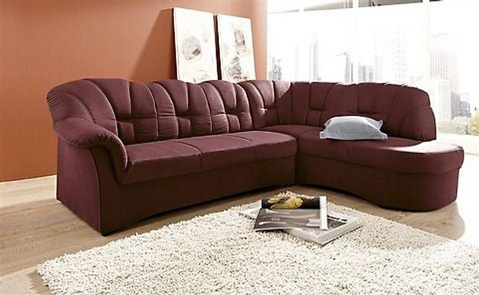 DOMO collection Ecksofa Papenburg, zeitlose Rückensteppung, günstig online kaufen
