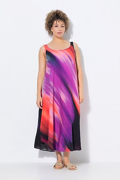 Ulla Popken Maxikleid Kleid A-Linie V-Ausschnitt ärmellos günstig online kaufen