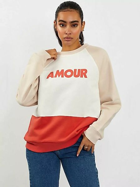 Freshlions Kurzweste Freshlions Sweatshirt Amour Print rot XL günstig online kaufen