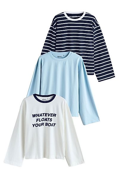 Next T-Shirt Langarm-Shirts, 3er-Pack (3-tlg) günstig online kaufen