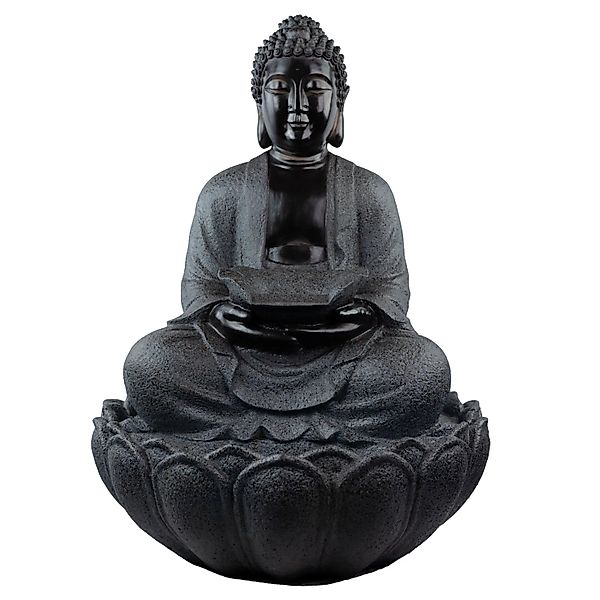 Intergarden Wasserspiel Zimmerbrunnen Groß Buddha 83cm mit Beleuchtung günstig online kaufen