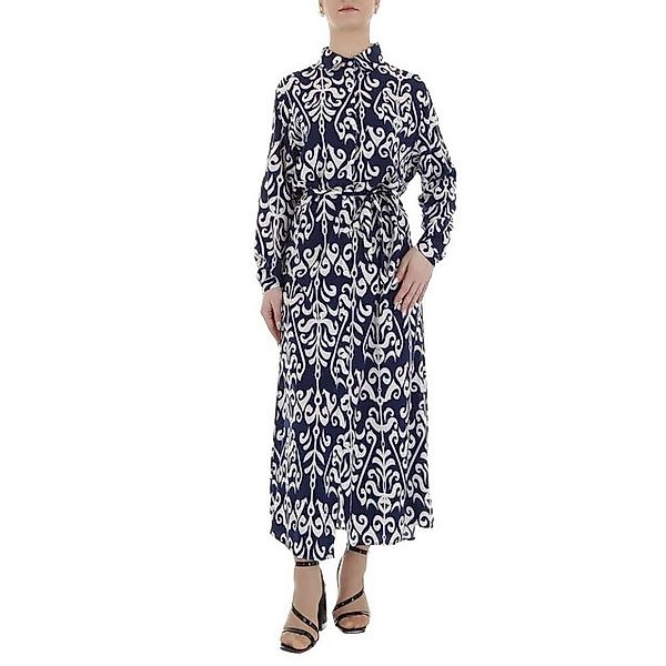 Ital-Design Maxikleid Damen Freizeit (85885238) Ornamente Blusenkleid in Bl günstig online kaufen