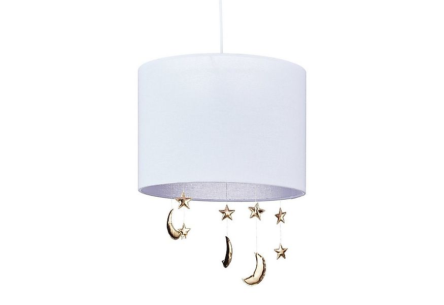 relaxdays Hängeleuchte Hängelampe Kinderzimmer Monde & Sterne günstig online kaufen