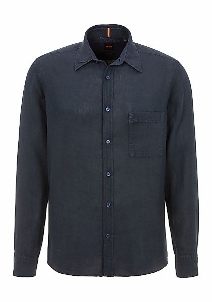 BOSS ORANGE Leinenhemd "Relegant", mit Markenlabel günstig online kaufen