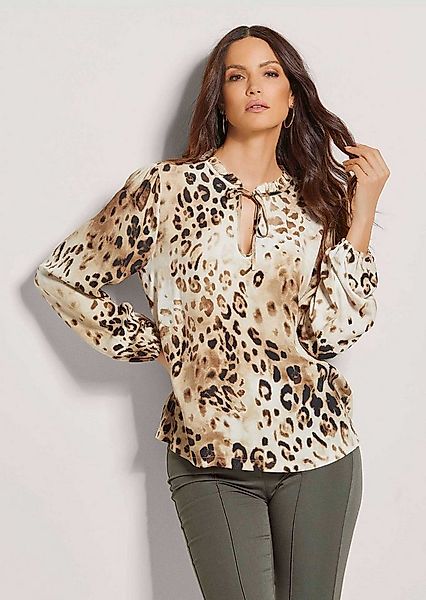 MADELEINE Langarmbluse Tunika-Bluse mit Unikat-Print günstig online kaufen
