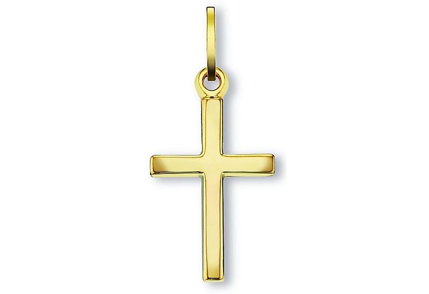 ONE ELEMENT Kettenanhänger Kreuz Anhänger aus 333 Gelbgold Kreuz Anhänger a günstig online kaufen
