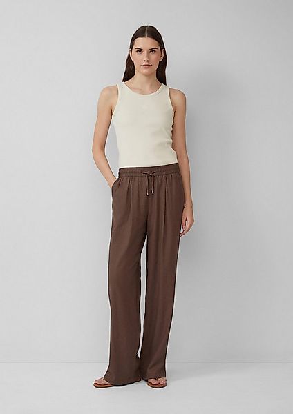 s.Oliver Chinos Hose Leichte Leinenmix-Hose mit Elastikbund günstig online kaufen