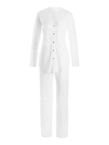Hanro Pyjama Cotton Deluxe, Langarm (1 günstig online kaufen
