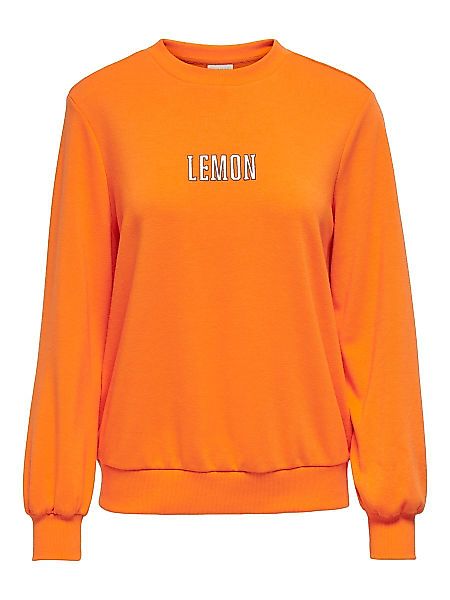 ONLY Fruchtprint Sweatshirt Damen Orange günstig online kaufen