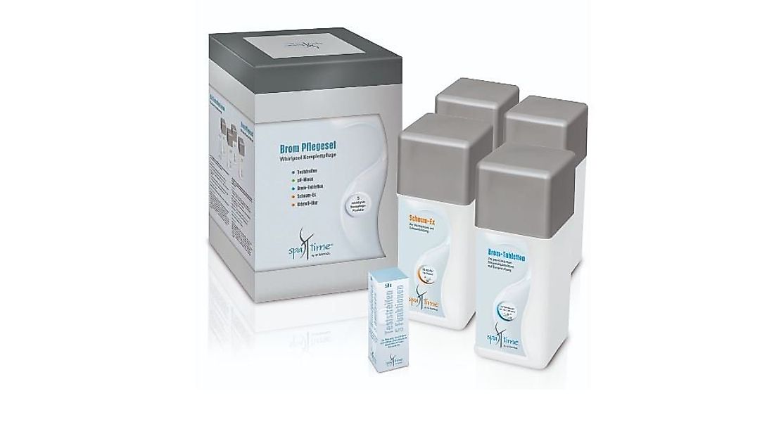 Bayrol Poolpflege SpaTime Brom Starterset Komplettpflegeset, (Whirlpool-Pfl günstig online kaufen
