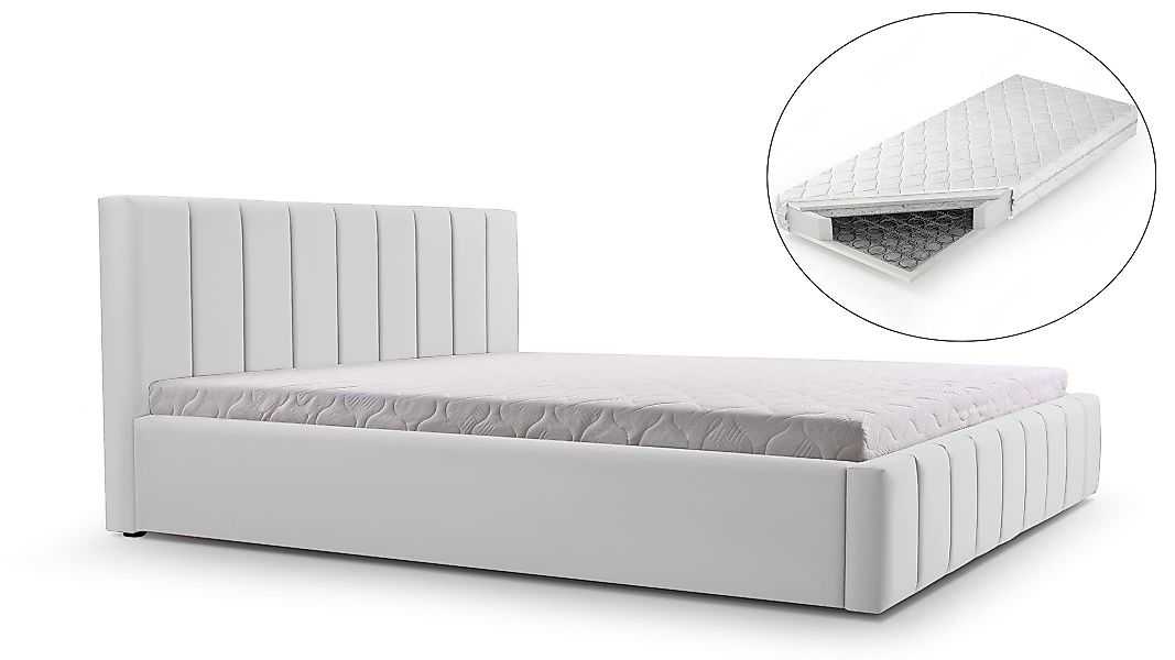 MOEBLO Polsterbett Bett 01 mit Matratze günstig online kaufen