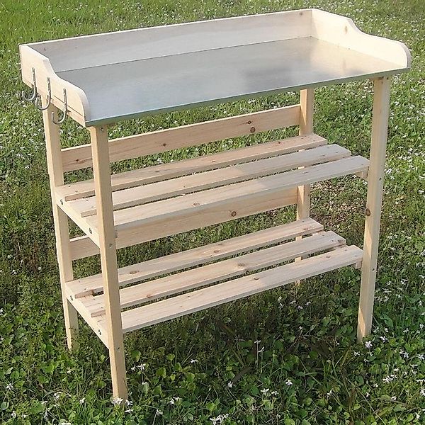 Melko Pflanztisch Gartentisch Pflanztisch Holztisch mit günstig online kaufen