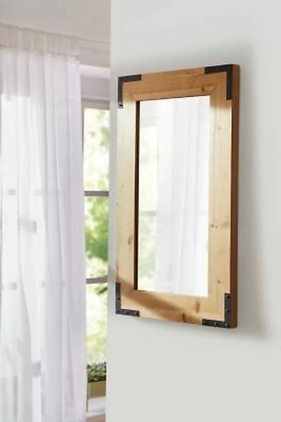 HOME Living Spiegel Wood Wandspiegel braun/schwarz günstig online kaufen