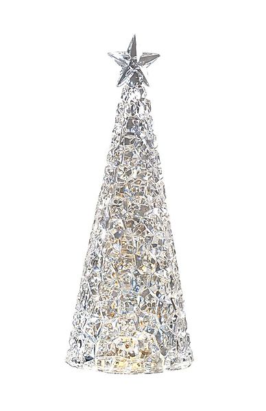 Sompex GLAMOR Tischleuchte Weihnachtsbaum Dekoleuchte Silber 28 cm günstig online kaufen