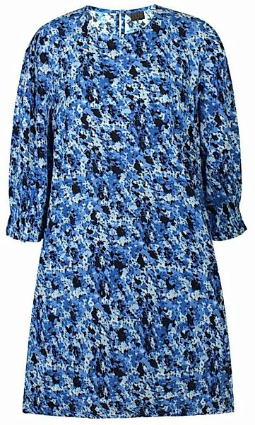 ZE-ZE Nordic Blusenkleid Blusenkleid gemustert Lapis blue aus Viskose günstig online kaufen