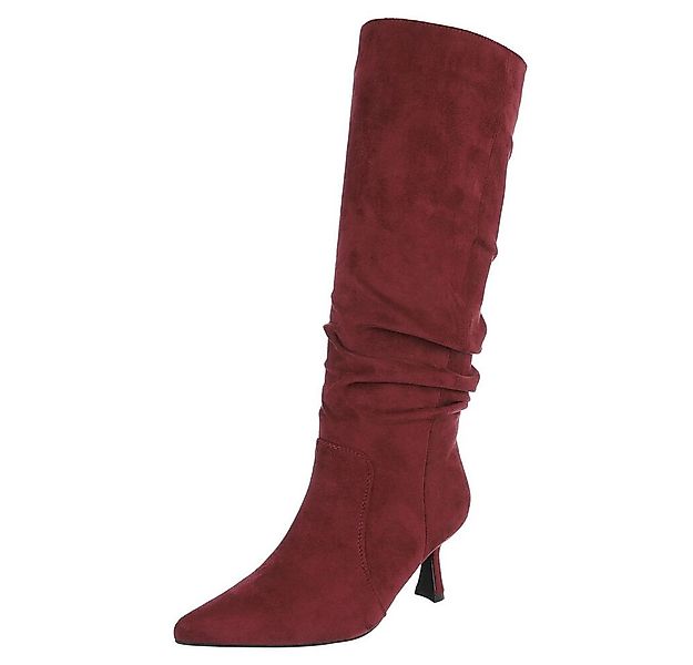 Ital-Design Elegante Overknee-Stiefel mit Stiletto Absatz für Damen Stiefel günstig online kaufen