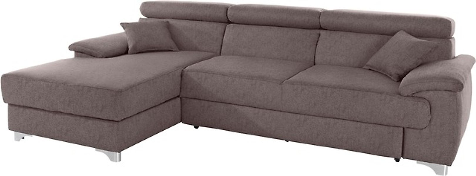 DOMO collection Ecksofa »Mira, inklusive Kopfteilverstellung für mehr Wohlf günstig online kaufen