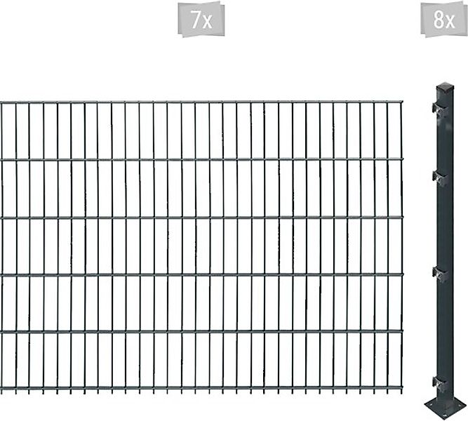 Arvotec Doppelstabmattenzaun »ESSENTIAL 103 zum Aufschrauben« Zaunhöhe 103 günstig online kaufen