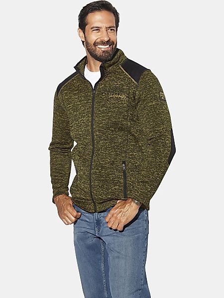 Jan Vanderstorm Sweatjacke "Strickfleecejacke HALVIK" günstig online kaufen