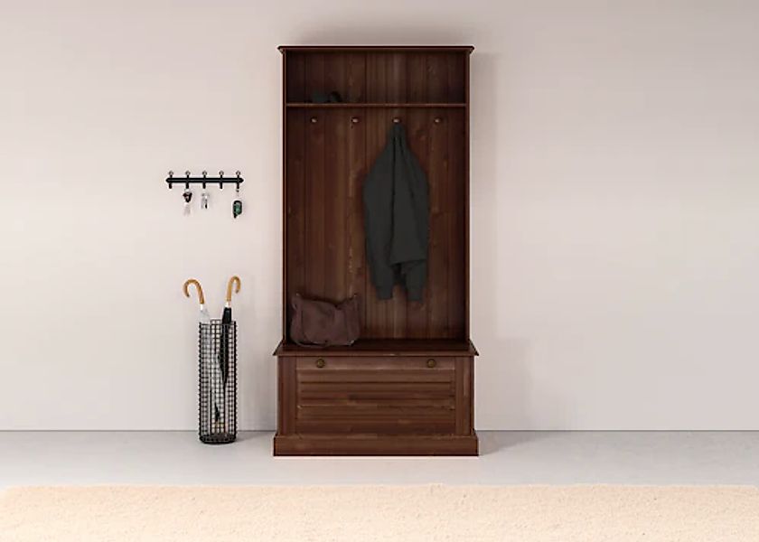 OTTO home Kompaktgarderobe "Liotta" Mit einer Klappe und 4 Kleiderhacken günstig online kaufen