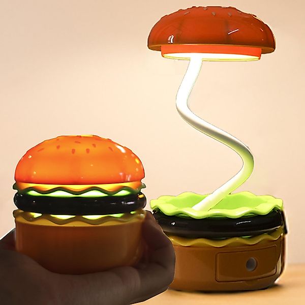 RWEUOQ Schreibtischlampe Nachttischlicht Wiederaufladbare LED-Hamburger-Tis günstig online kaufen