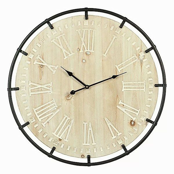 Wanduhr Kreisförmig Braun (60 X 60 X 4,5 Cm) günstig online kaufen