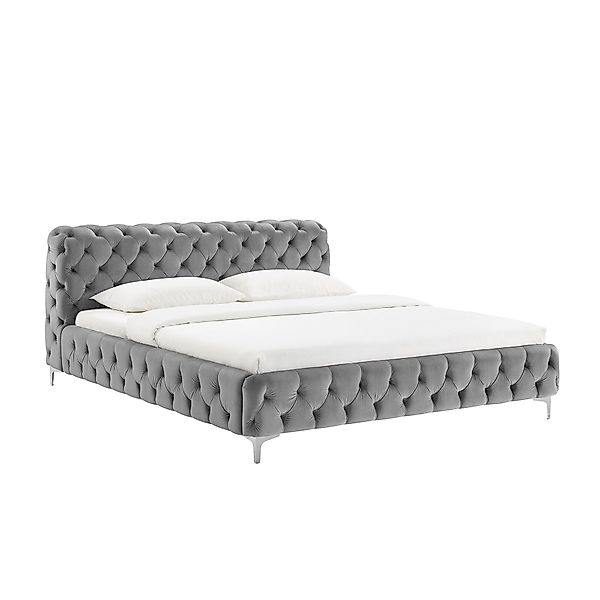 riess-ambiente Polsterbett MODERN BAROCK 180x200cm grau günstig online kaufen
