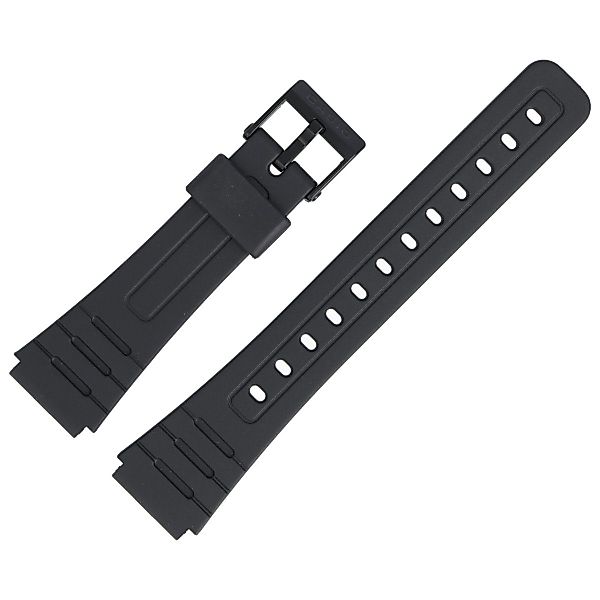 CASIO Uhrenarmband 18mm Kunststoff Schwarz F-105 günstig online kaufen