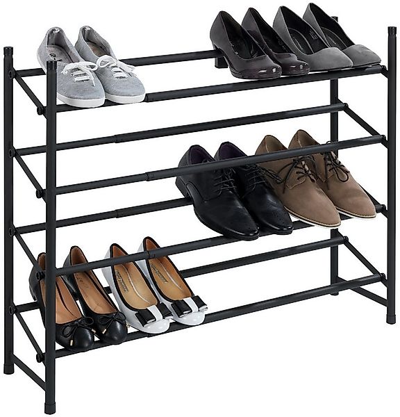 WENKO Schuhregal Modell Hero, ausziehbar, 62 bis 115 cm, für 24 Paar Schuhe günstig online kaufen