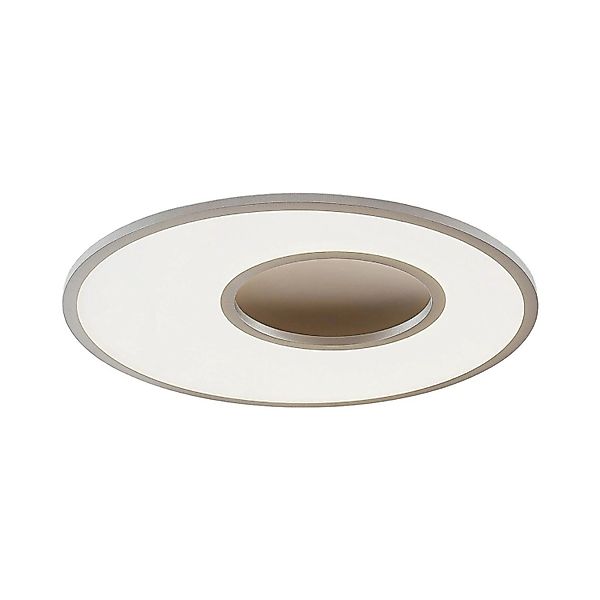 Lucande LED Deckenleuchte Durun 9956024 Dimmbar mit Leselampe Modern in Alu günstig online kaufen