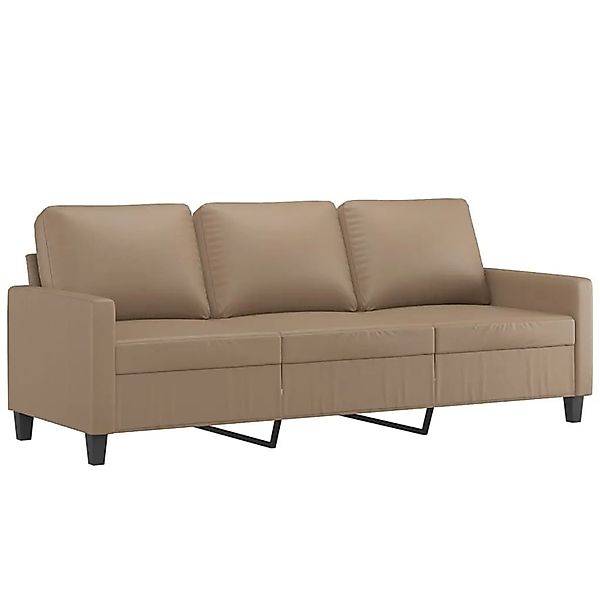 vidaXL 3-Sitzer-Sofa Cappuccino-Braun 180 cm Kunstleder 359146 günstig online kaufen