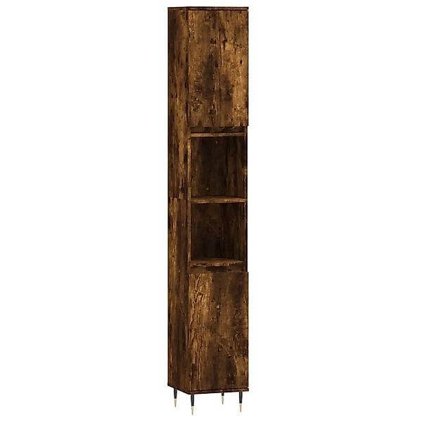 vidaXL Badschrank Räuchereiche 30x30x190 cm Holzwerkstoff 831529 günstig online kaufen