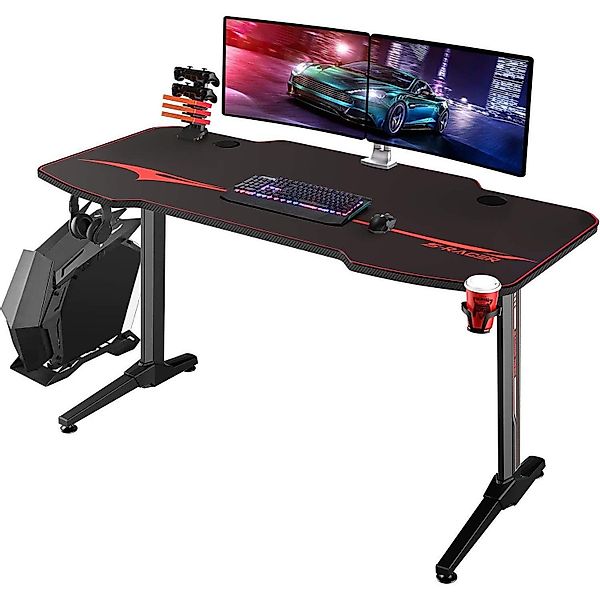 HOMALL Computertisch Gamingtisch Schreibtisch 140/160 Gamer günstig online kaufen