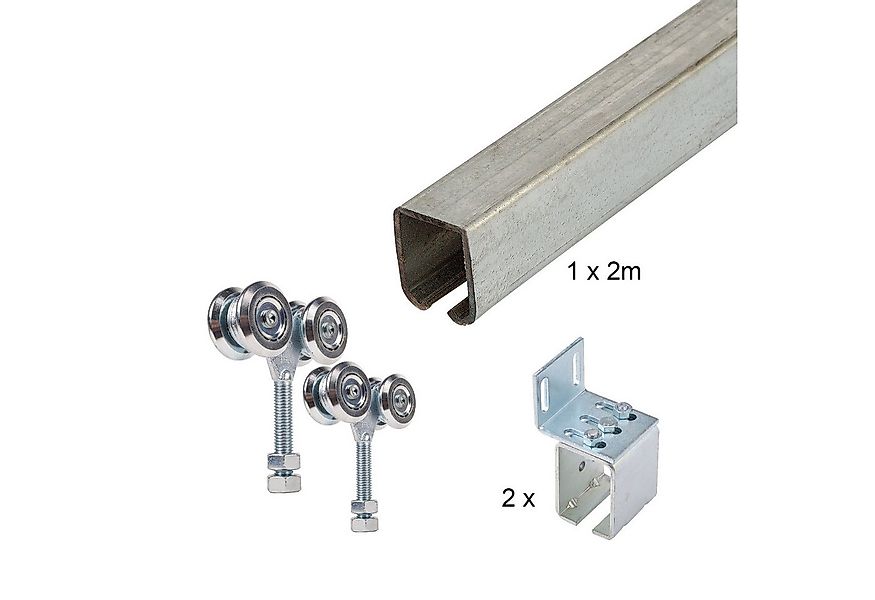 ATTAS Laufschienenprofil Laufwerkset Basic-Line geteilt (Geteilte Lieferung günstig online kaufen