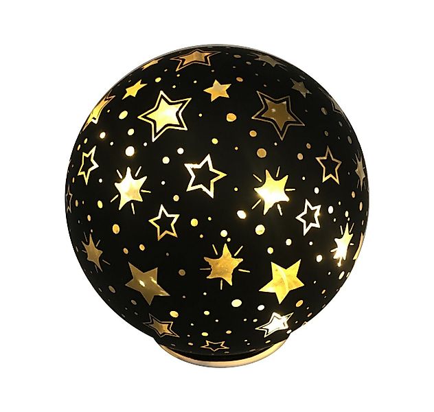 Trend Line Dekofigur TrendLine LED Kugel schwarz Ø 15 cm warmweiß mit günstig online kaufen