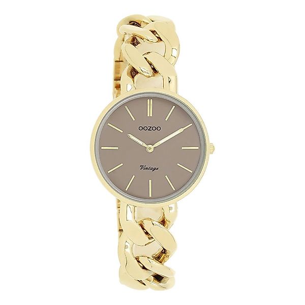 OOZOO Quarzuhr Damenuhr C20358 Taupe Kettenarmband günstig online kaufen