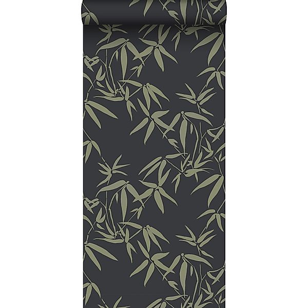 Sanders & Sanders Tapete Blätter Dunkelgrün 50 x 900 cm günstig online kaufen