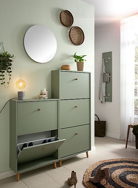 Schildmeyer Schuhschrank "Bjarne, Breite 59 cm" Griffe und Möbelfüße aus Ma günstig online kaufen