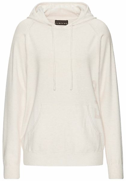 Elbsand Kapuzenpullover aus hochwertigen Strick und eingestricktem Logo günstig online kaufen