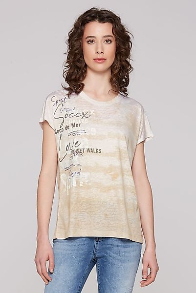 SOCCX Rundhalsshirt, mit überschnittenen Schultern günstig online kaufen