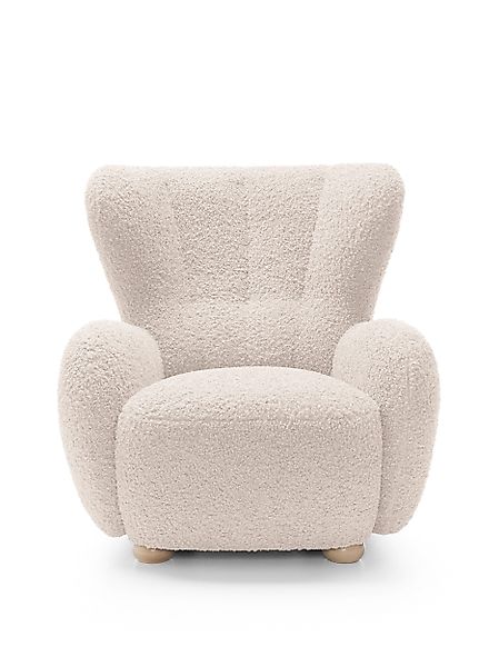 Goldstoff Sessel HUGSY Relaxsessel Boucle mit günstig online kaufen