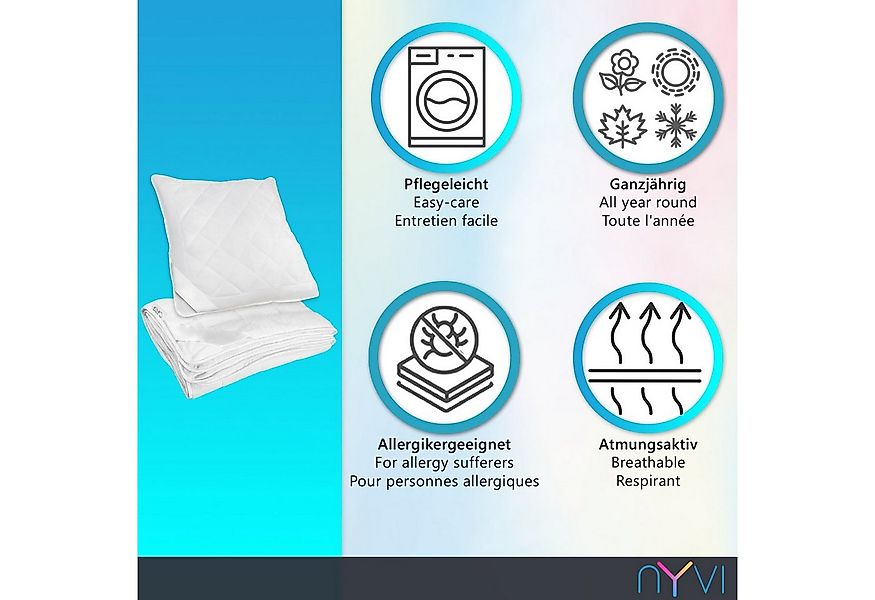 NYVI 4-Jahreszeitenbett + Kopfkissen 4 Jahreszeiten Bettenset AllYearComfy günstig online kaufen