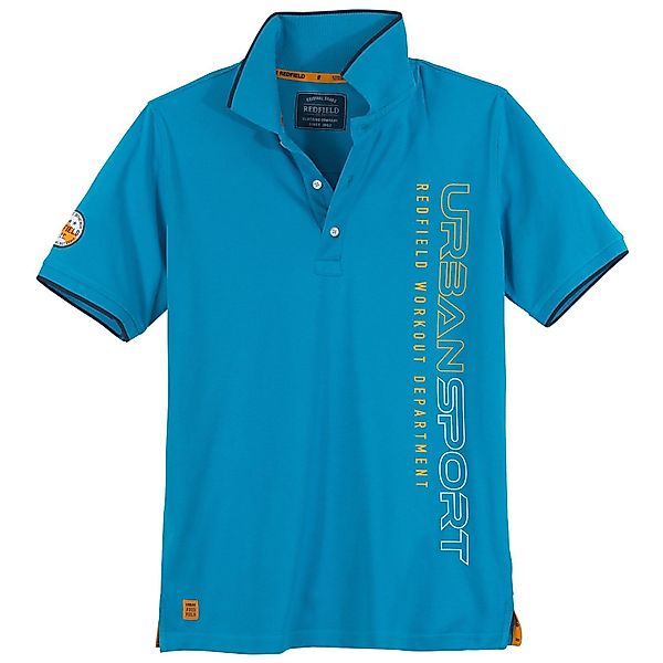 redfield Poloshirt Redfield Poloshirt Übergröße türkisblau günstig online kaufen
