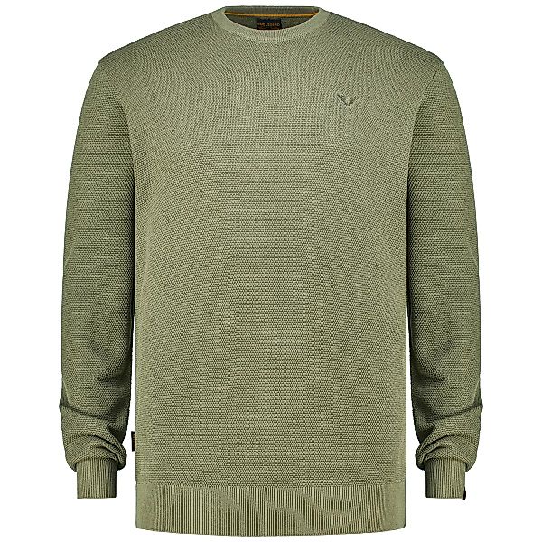 PME LEGEND Feinstrickpullover aus Baumwollmischung Farbe oliv Größe: 5XL günstig online kaufen