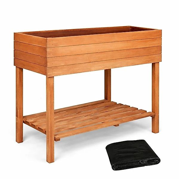 TTL GARDEN Hochbeet Pflanzkasten L 80×60×80 cm – Balkon Hochbeet Aus Tannen günstig online kaufen