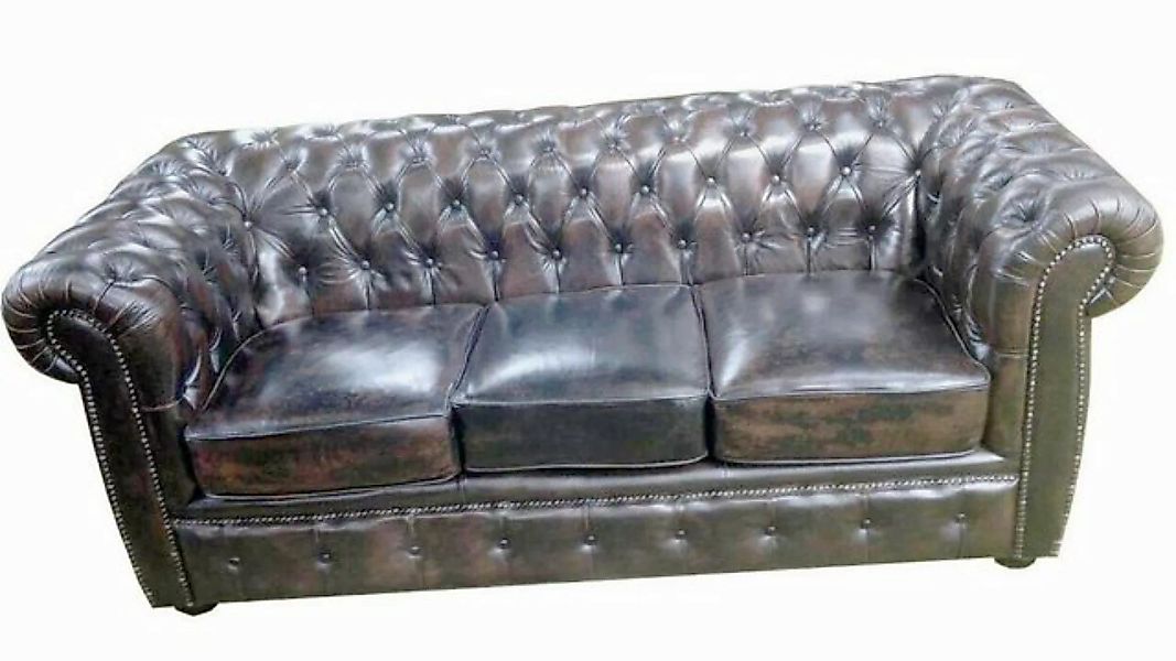 JVmoebel 3-Sitzer Klassische Chesterfield ledersofa 3 Sitzer, Made in Europ günstig online kaufen