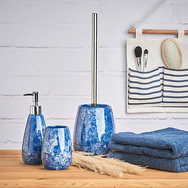home24 WC-Bürste Blue Marble günstig online kaufen