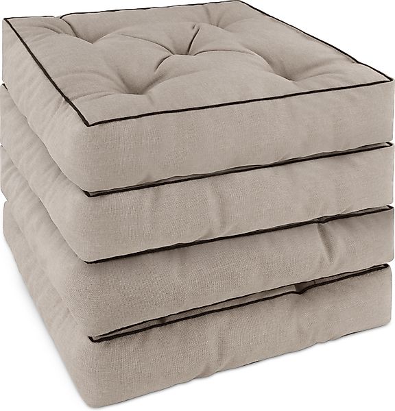 Aspero Sitzauflage 4 Stuhlkissen 40x40 cm günstig online kaufen