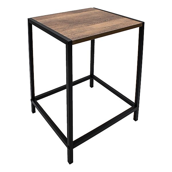 Spetebo Beistelltisch Holz Beistelltisch mit Metall günstig online kaufen
